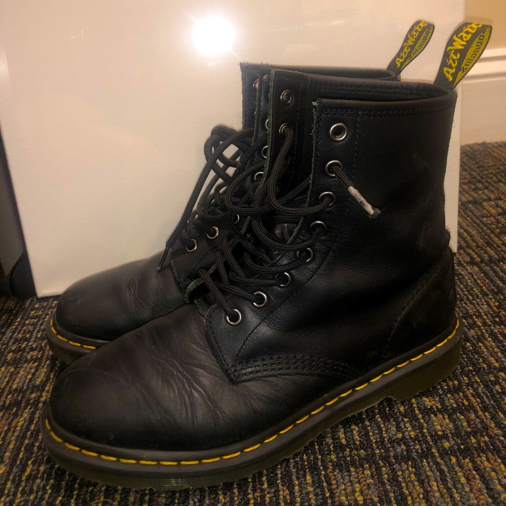 Black Doc Marten boots
